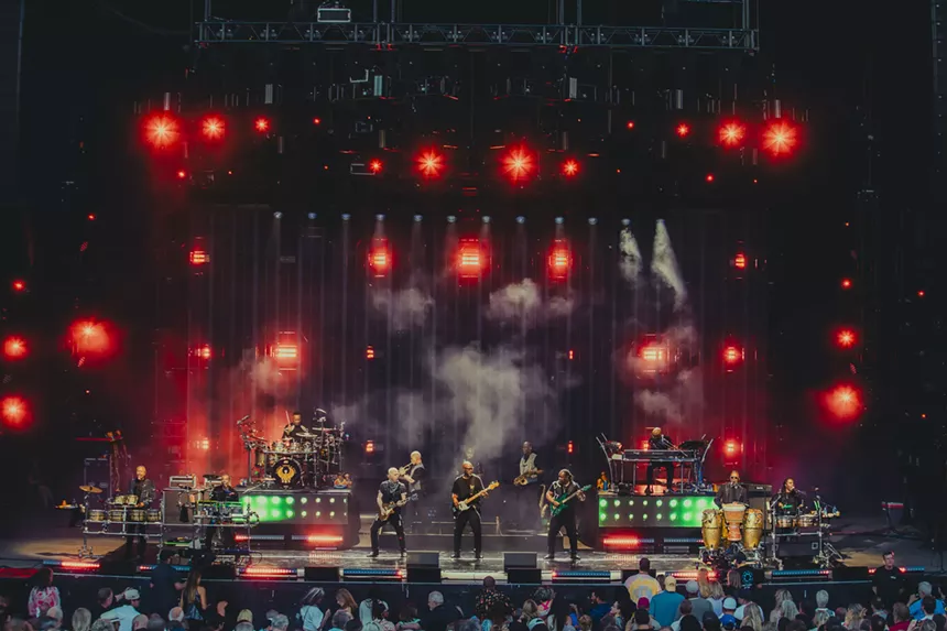 Earth, Wind & Fire on stage at Fiddler's Green Amphitheatre in Greenwood Village, Colorado on Saturday, June 14, 2025.