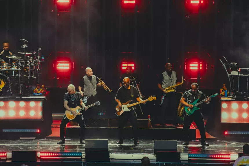 Earth, Wind & Fire on stage at Fiddler's Green Amphitheatre in Greenwood Village, Colorado on Saturday, June 14, 2025.