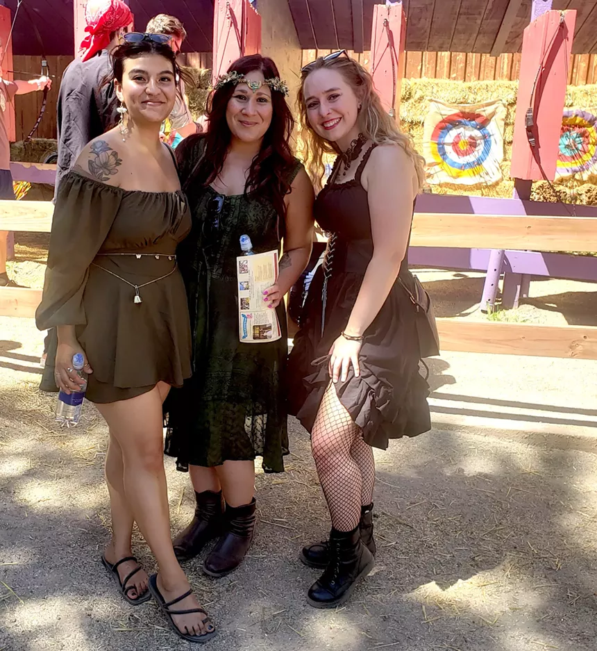 People in Renaissance Festival clothes.