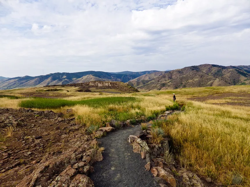 View of a mountain trail