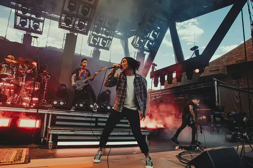 Sleeping With Sirens opened for Pierce The Veil at Red Rocks.