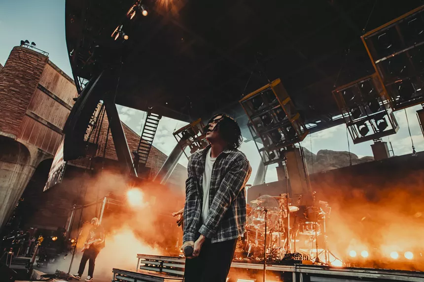 Sleeping With Sirens opened for Pierce The Veil at Red Rocks.