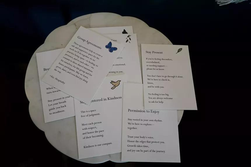 Group agreements help establish the framework for a healing experience