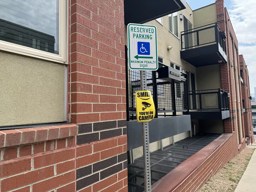Handicap parking sign