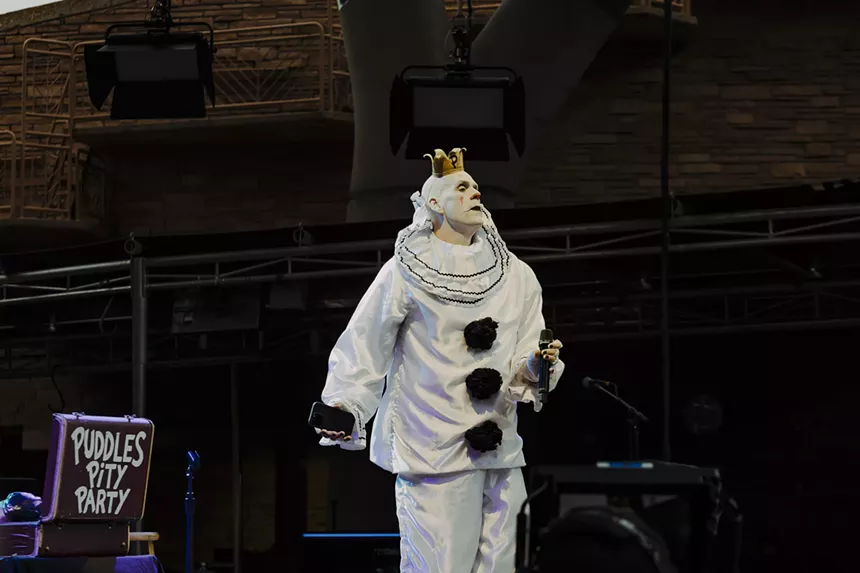 Puddles Pity Party performed to a sold-out Red Rocks crowd in support of "Weird Al" Yankovich.