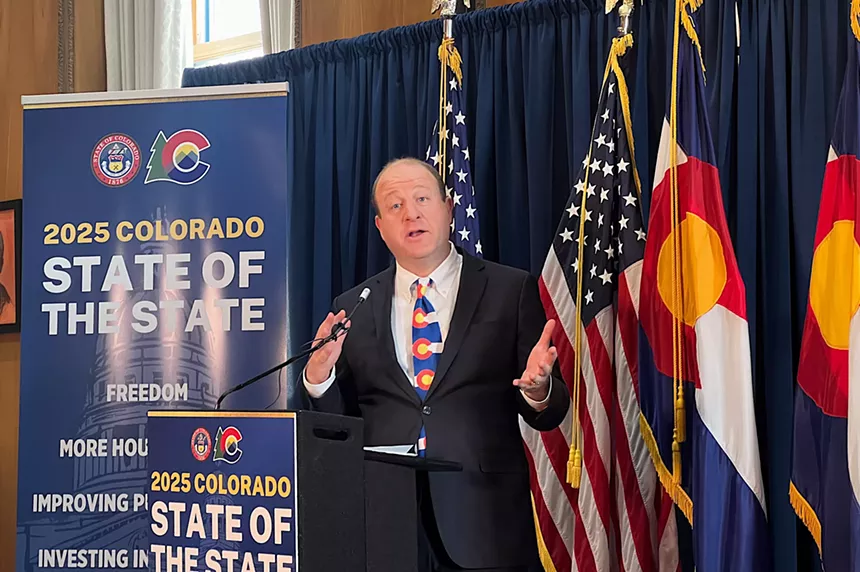 Colorado Governor Jared Polis gives speech
