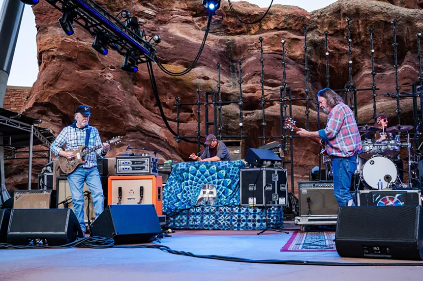 Widespread Panic on stage at Red Rocks