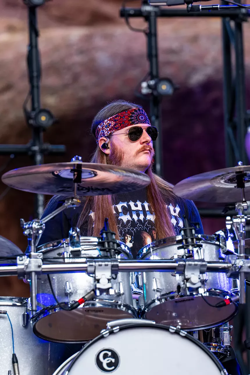 Duane Trucks playing drums