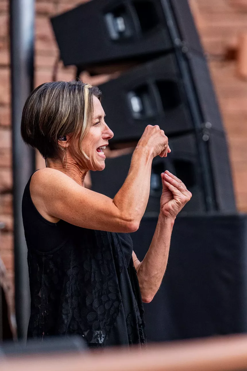 ASL interpreter at Widespread Panic