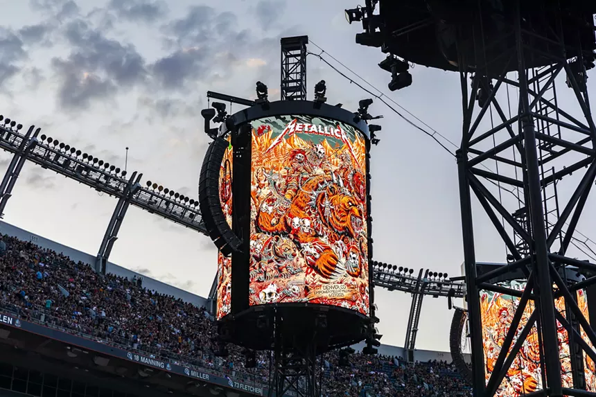 Metallica stage display.