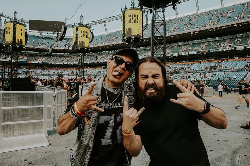 Fans were excited for Metallica.
