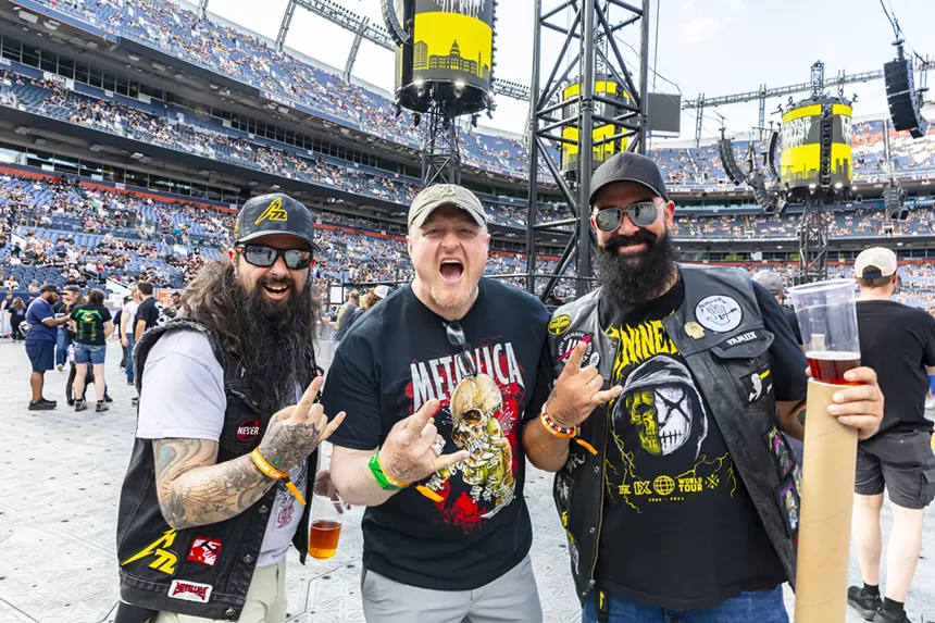 Metallica fans were seen donning unique artist gear.