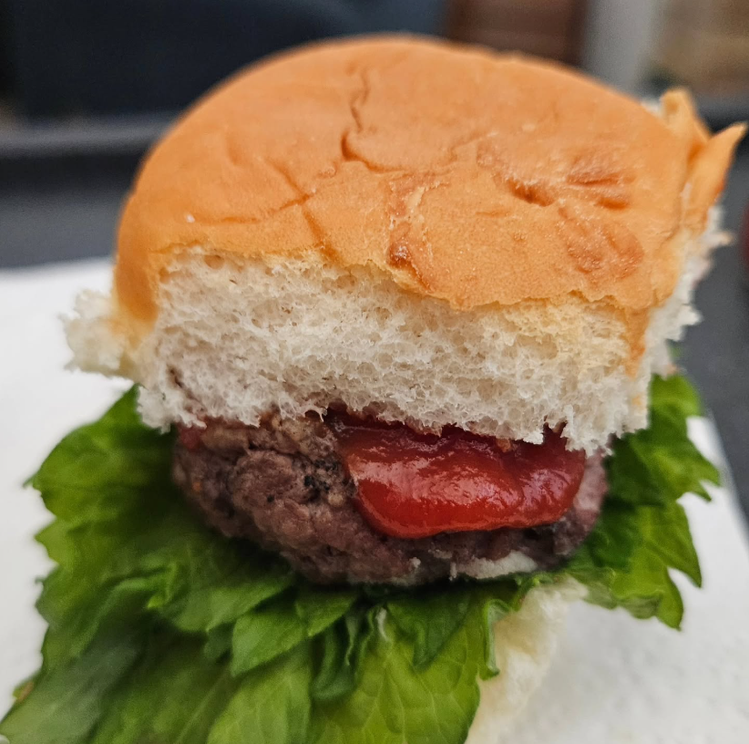 Hawaiian slider with Shiso