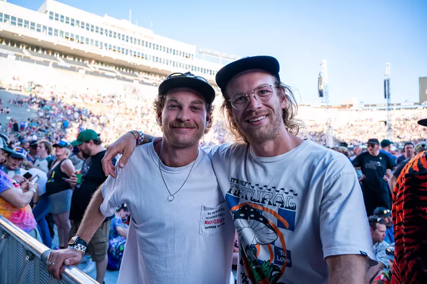 Phish performing at Folsom Field in Boulder on July 4th