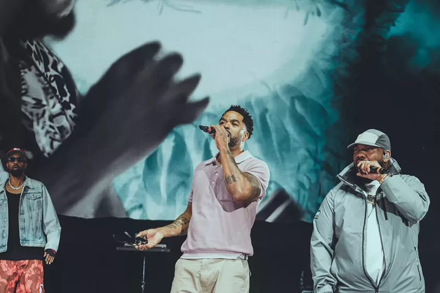 Wu-Tang Clan on stage at Fiddler's Green Amphitheatre in Greenwood Village, Colorado on Friday, July 4, 2025.