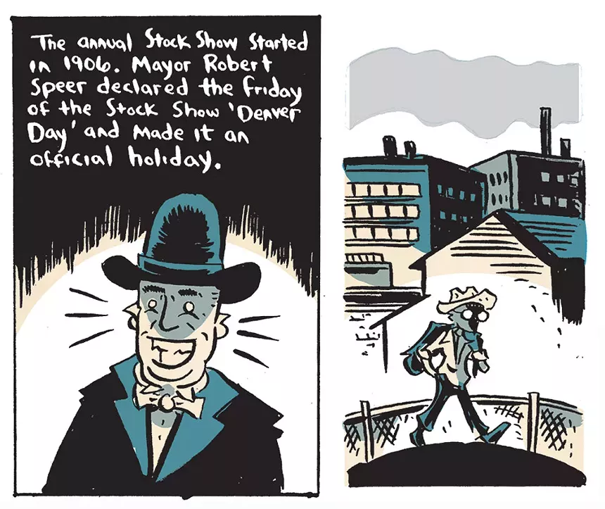 cartoon of denver