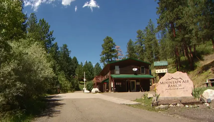 A ranch building