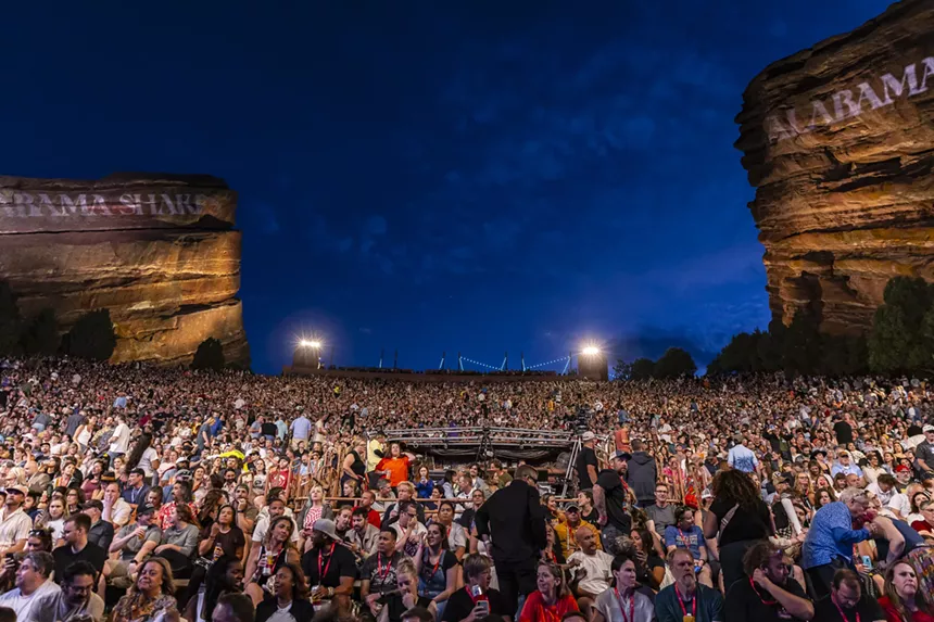 Fans packed Red Rocks for Alabama Shakes.