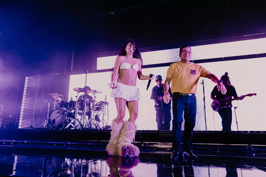 Jessie Reyez on stage at the Fillmore Auditorium in Denver, Colorado, for her Paid In Memories Tour.