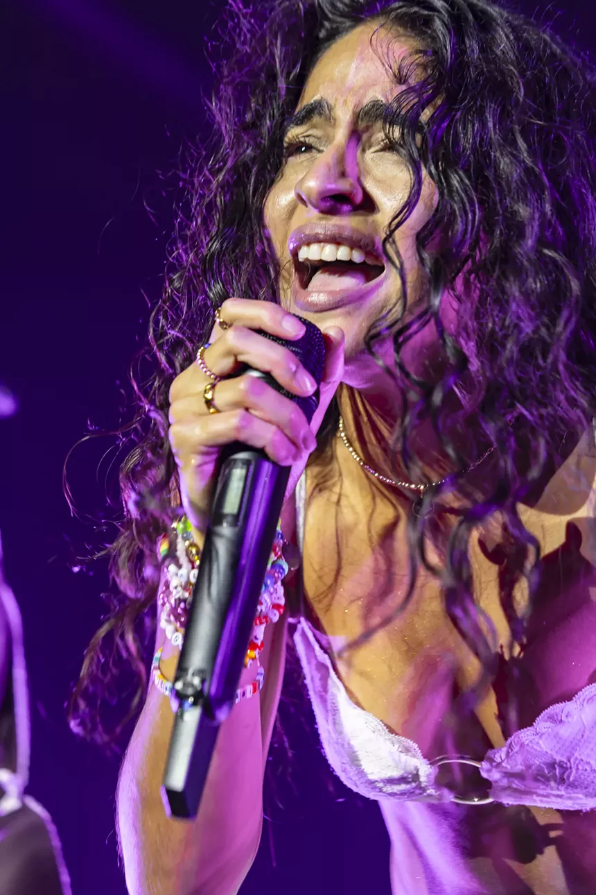 Jessie Reyez on stage at the Fillmore Auditorium in Denver, Colorado, for her Paid In Memories Tour.