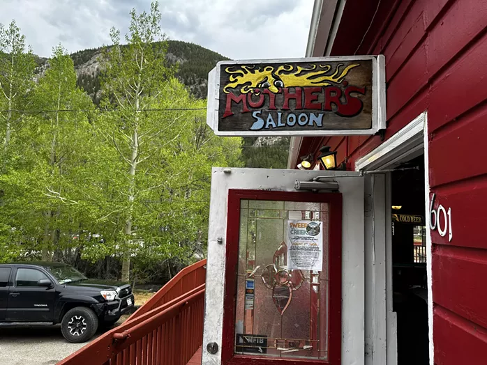 Sign above a front door