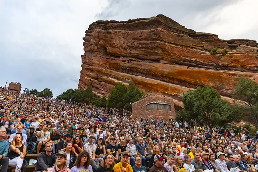 Fans packed Red Rocks for CAKE.