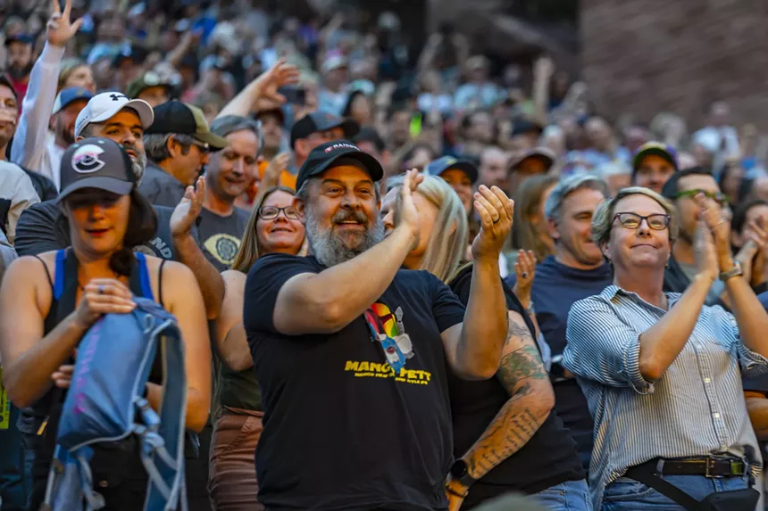 Fans packed Red Rocks for CAKE.