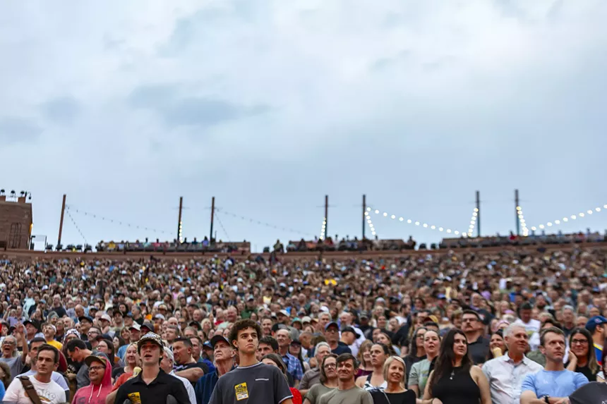 Fans packed Red Rocks for CAKE.