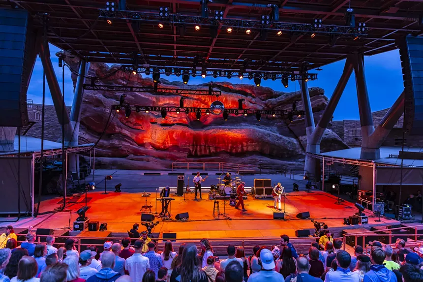 CAKE performed at Red Rocks Amphitheatre on Thursday, July 24, 2025, with a special two-set performance.