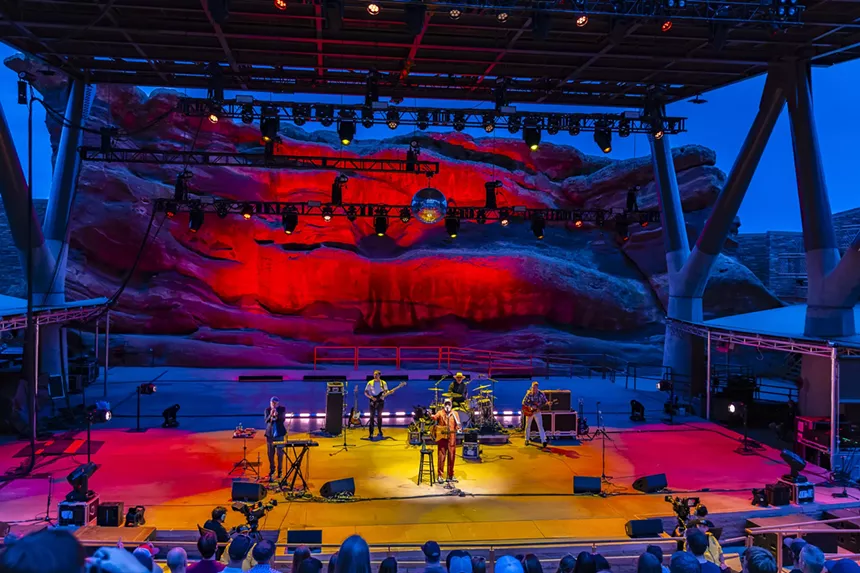 CAKE performed at Red Rocks Amphitheatre on Thursday, July 24, 2025, with a special two-set performance.