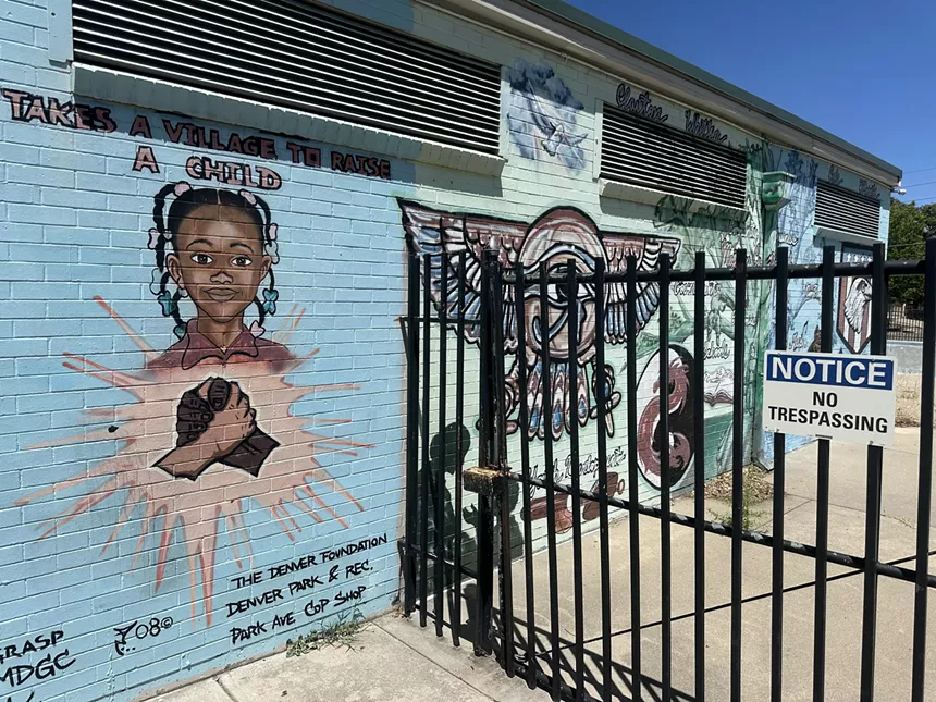 a mural painting of a black girl