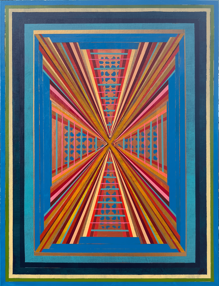 A colorful painting.