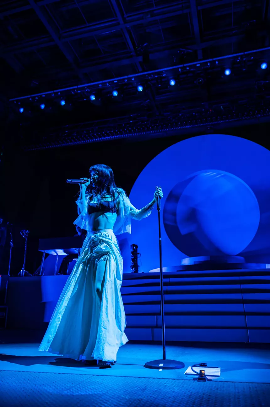 The Marias performing at Red Rocks