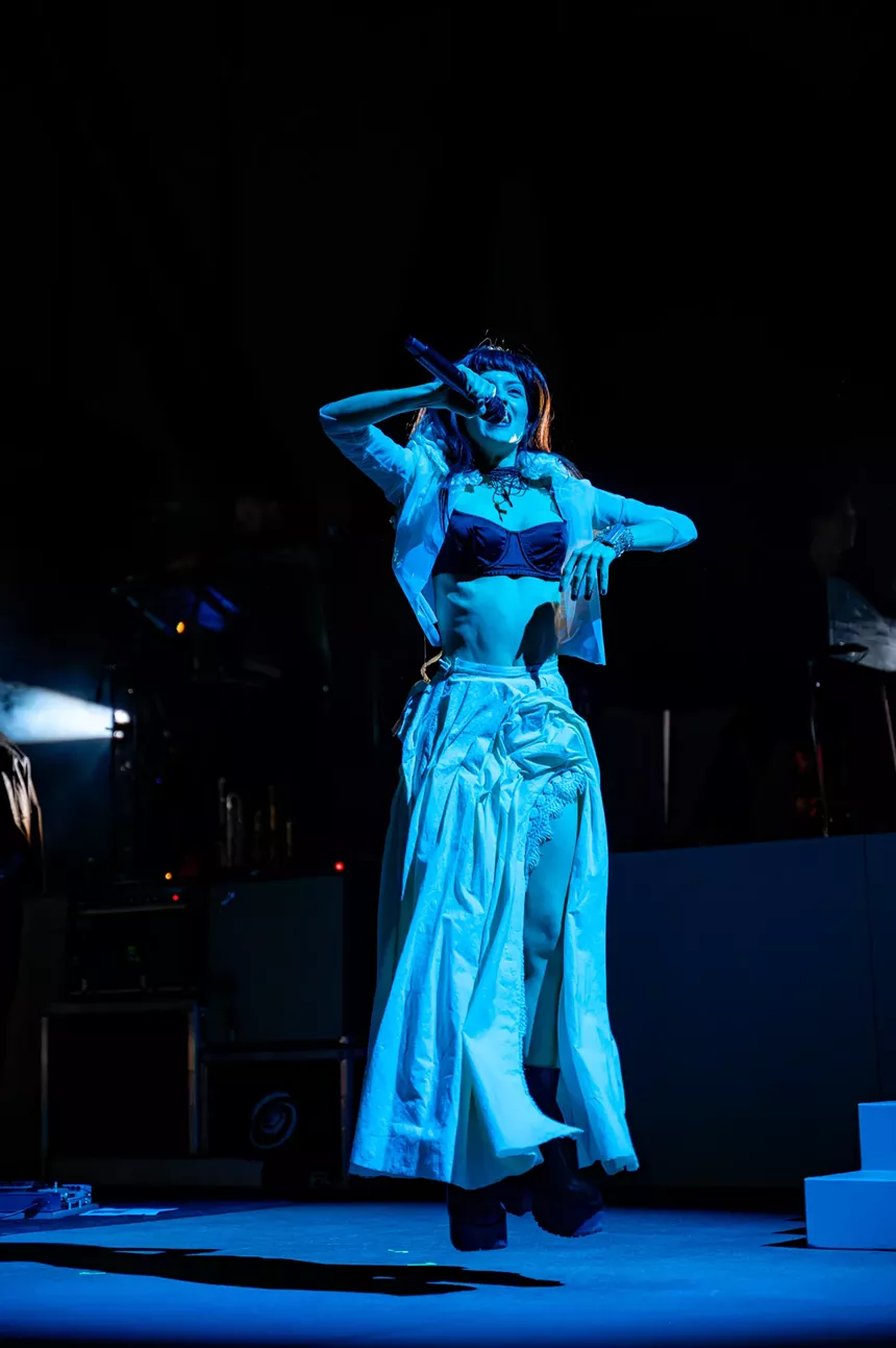 The Marias performing at Red Rocks
