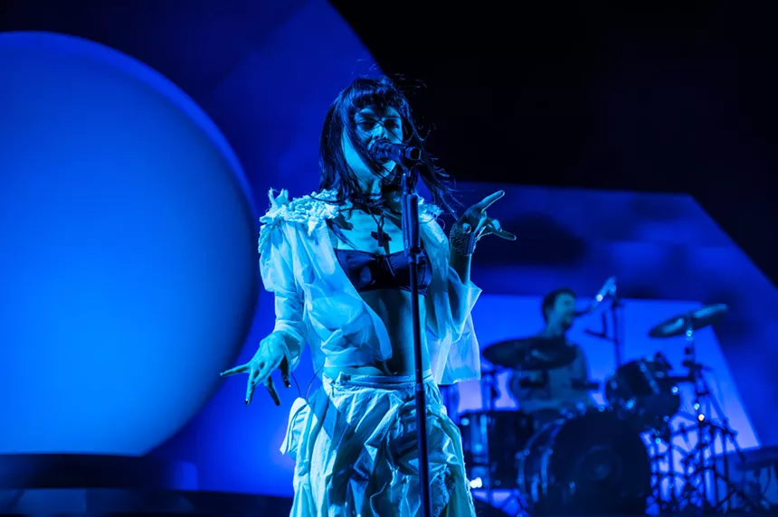 The Marias performing at Red Rocks
