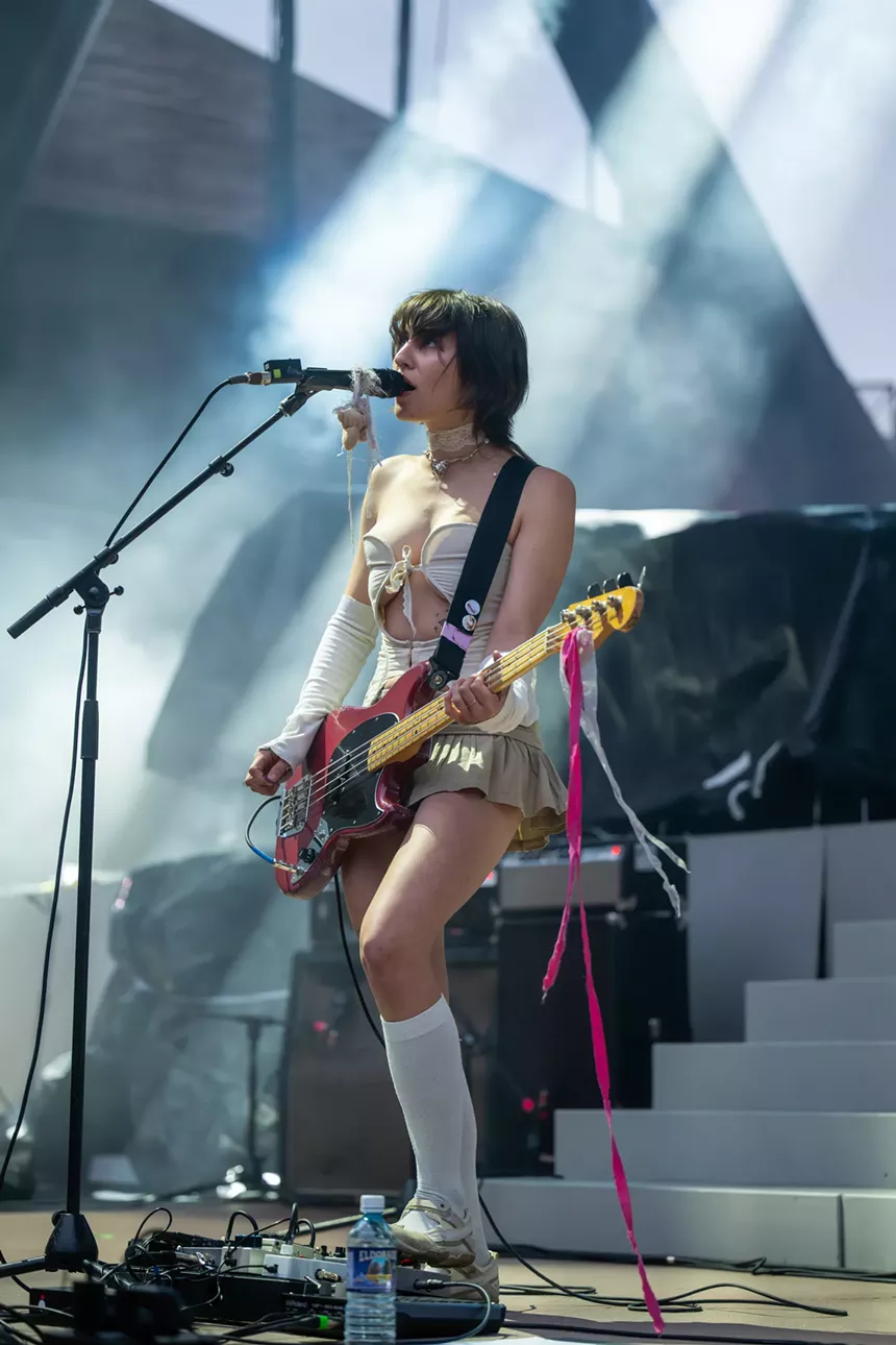 The Marias performing at Red Rocks