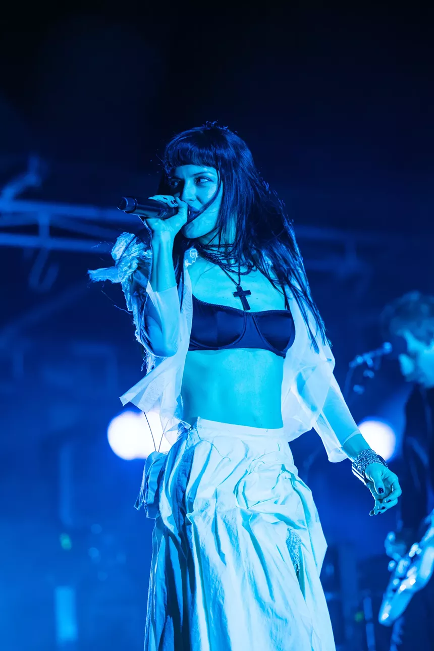 The Marias performing at Red Rocks