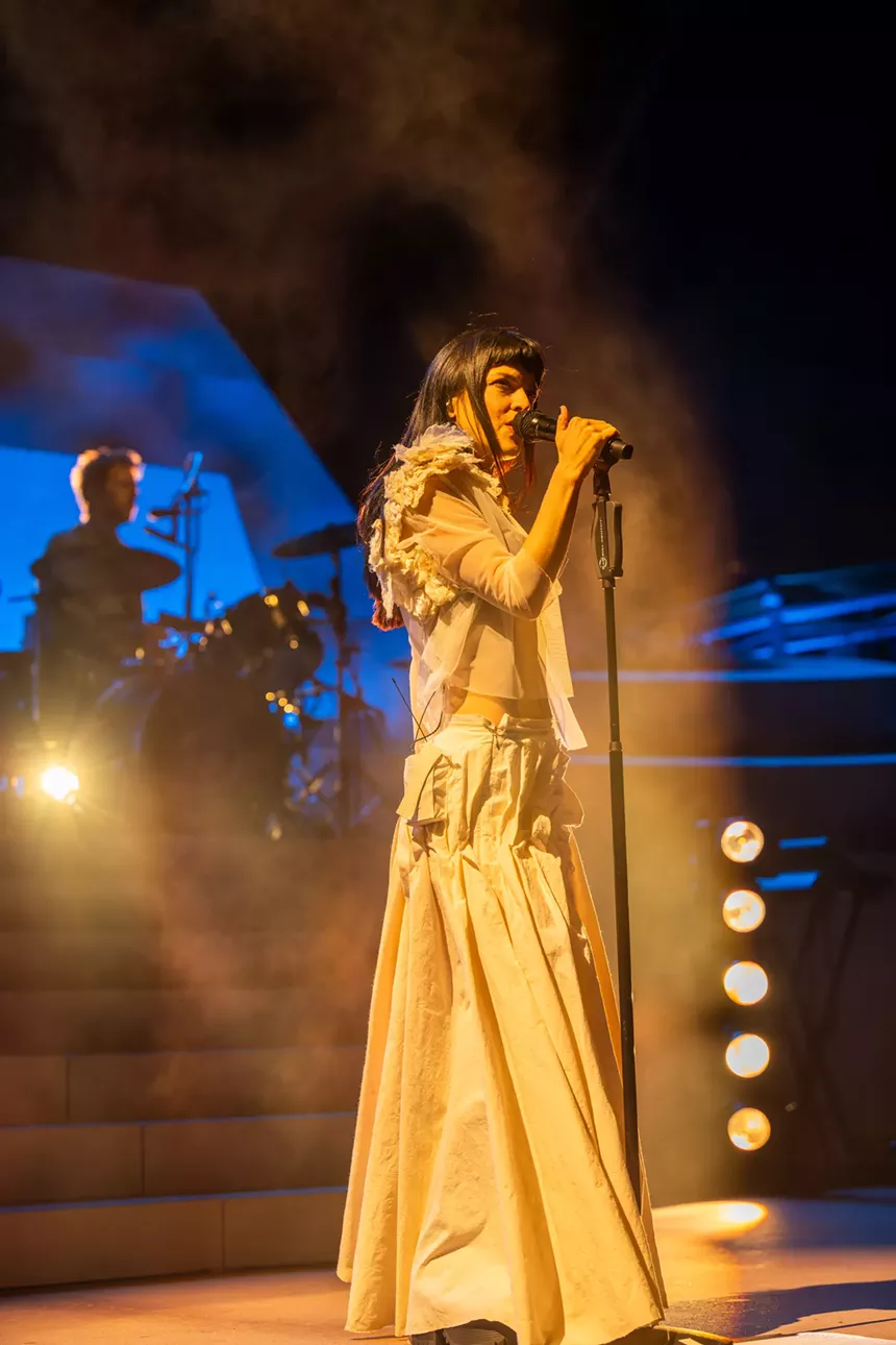 The Marias performing at Red Rocks