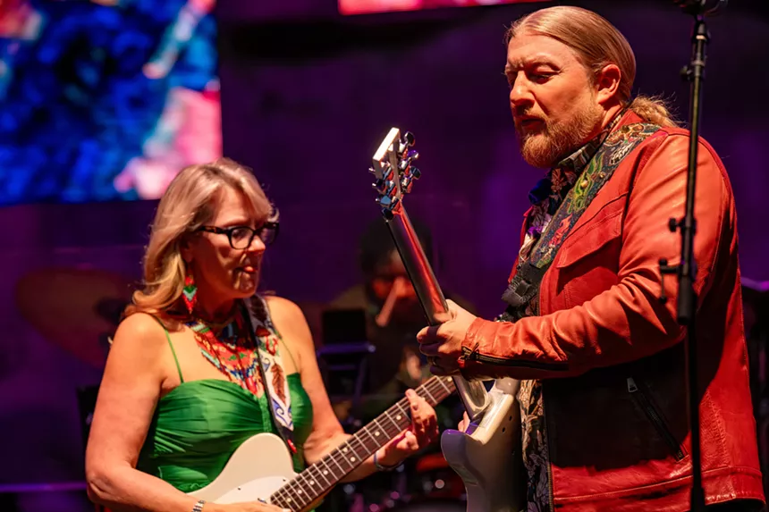 Tedeschi Trucks Band on stage at Red Rocks