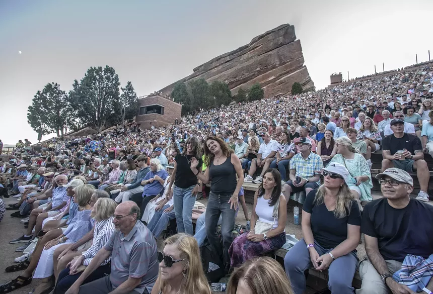 crowd at Red Rocks