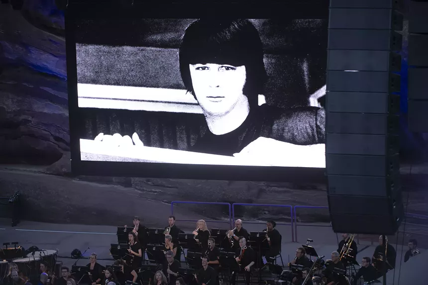 the Beach Boys performing at Red Rocks in 2025