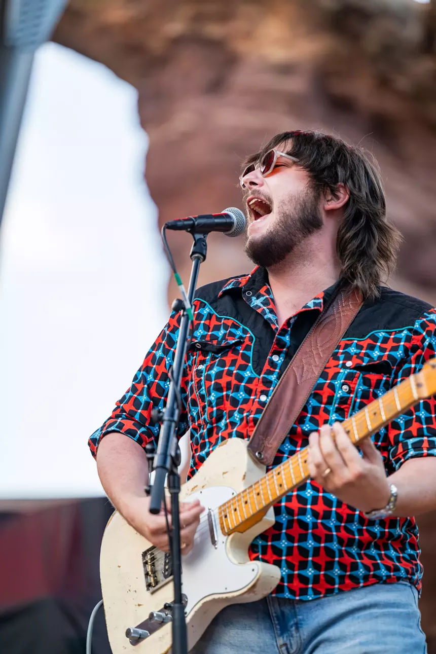 Eddie 9V on stage at Red Rocks