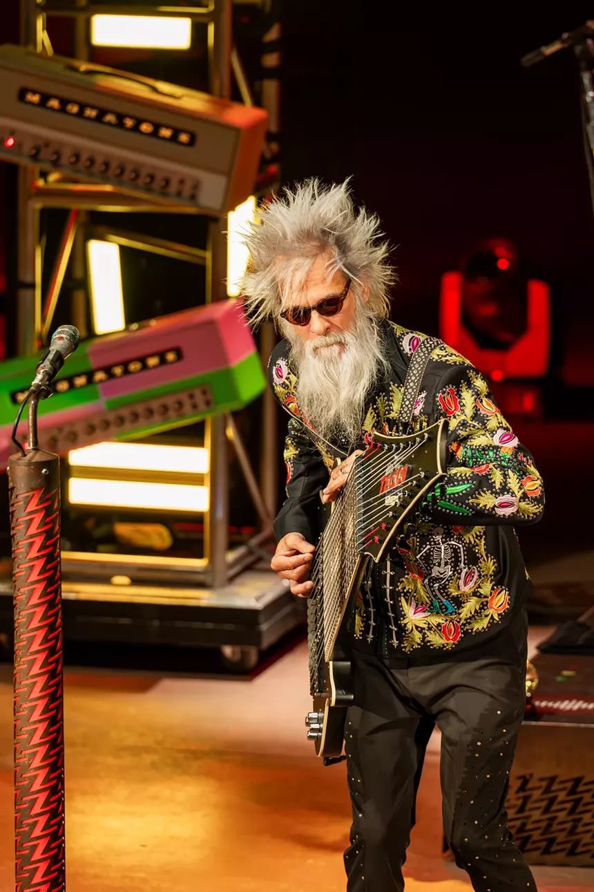 ZZ Top on stage at Red Rocks