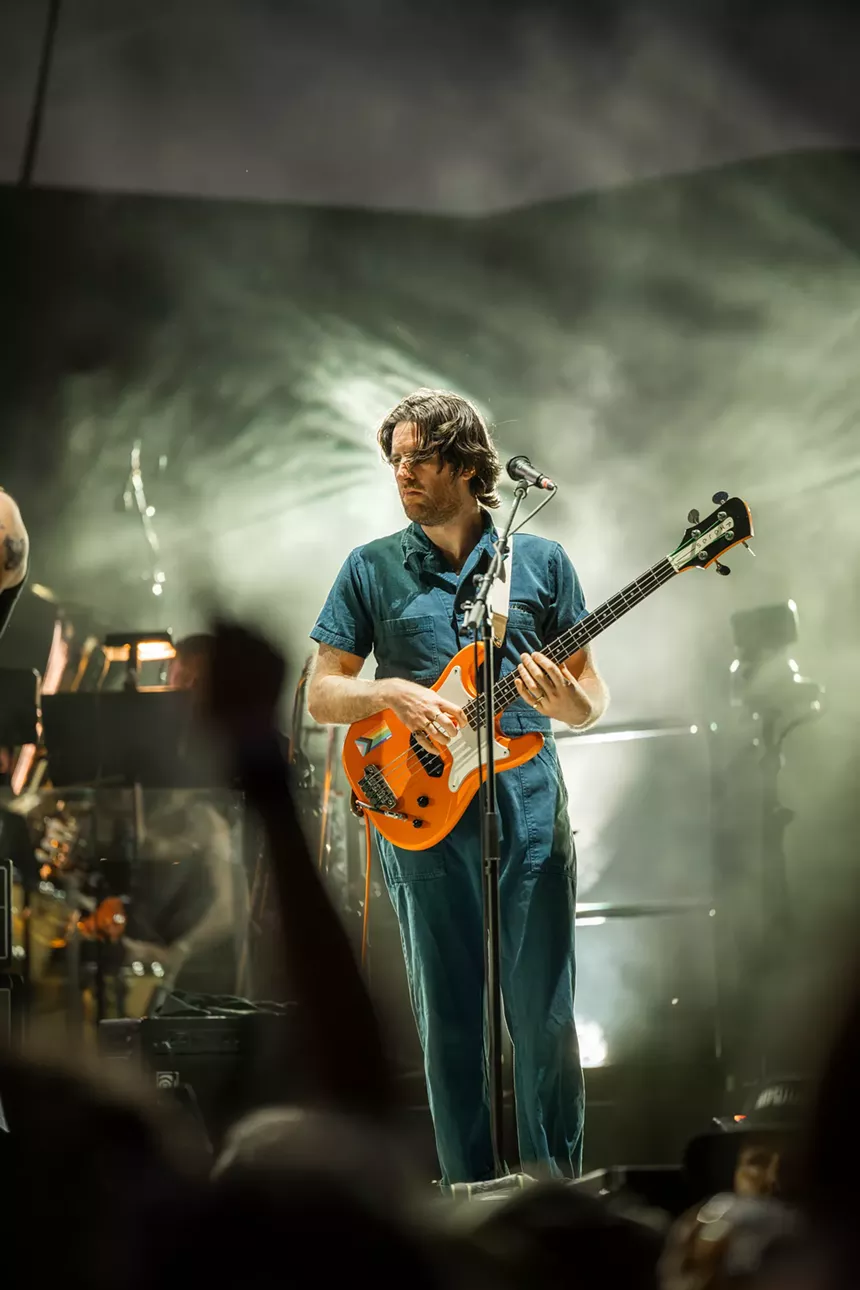 King Gizzard & the Lizard Wizard on stage at Ford Amphitheater.