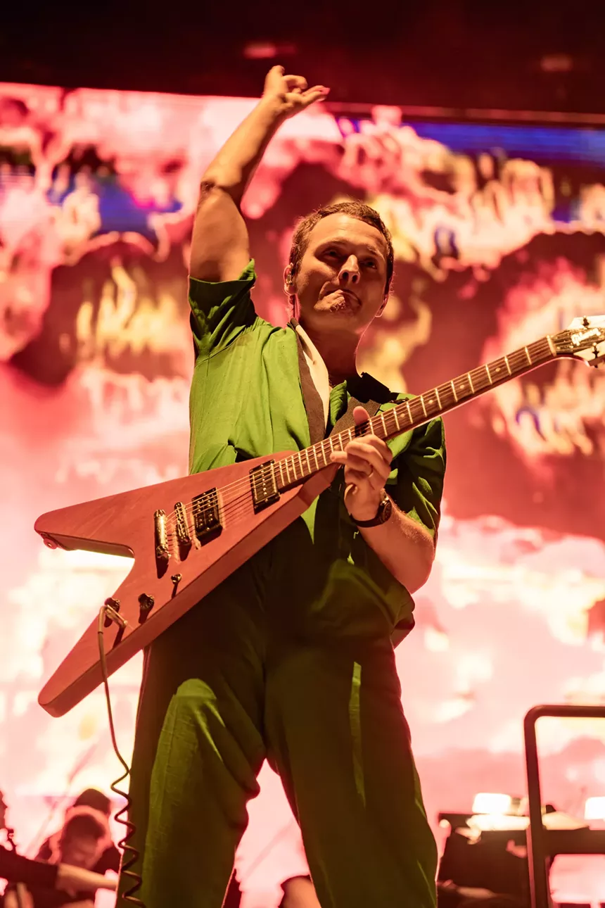 King Gizzard & the Lizard Wizard on stage at Ford Amphitheater.