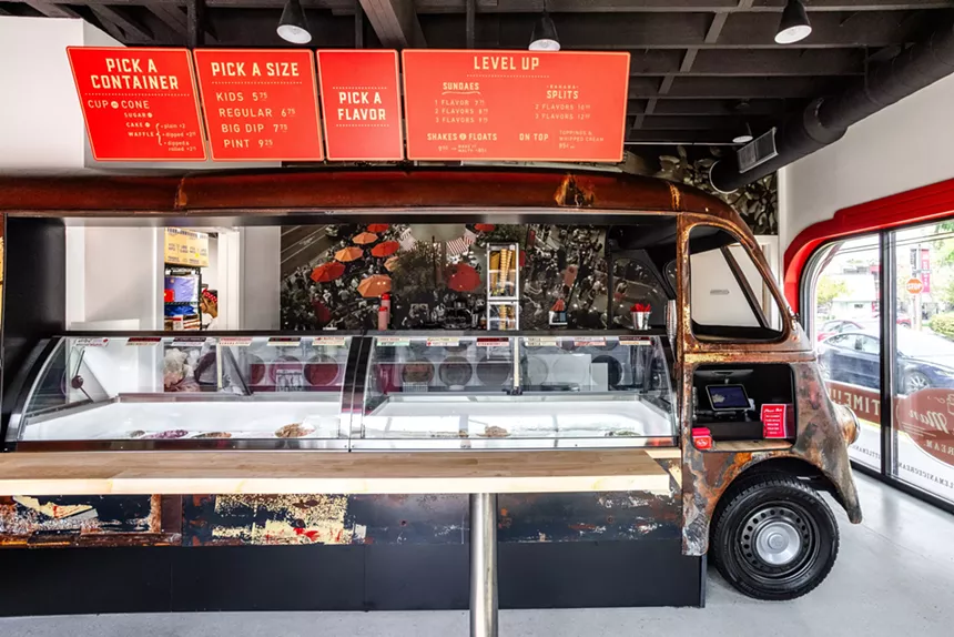 old ice cresm truck