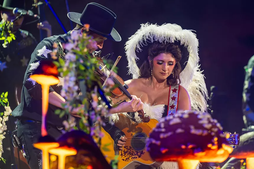 Sierra Ferrell performing at Red Rocks