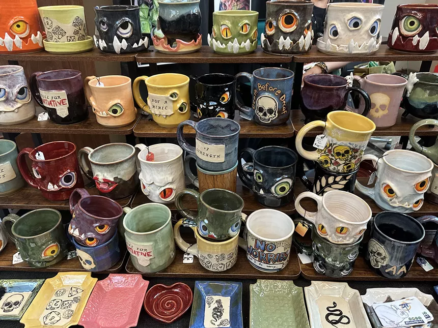 Ceramic mugs and pots