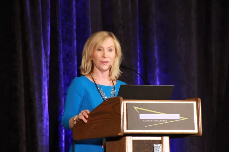 Ashley Kilroy, executive director of Denver Excise and Licenses and committee co-chair. - KATE MCKEE SIMMONS