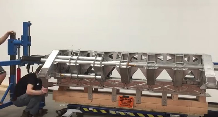 Part of the Hyperloop One apparatus. - HYPERLOOP-ONE.COM